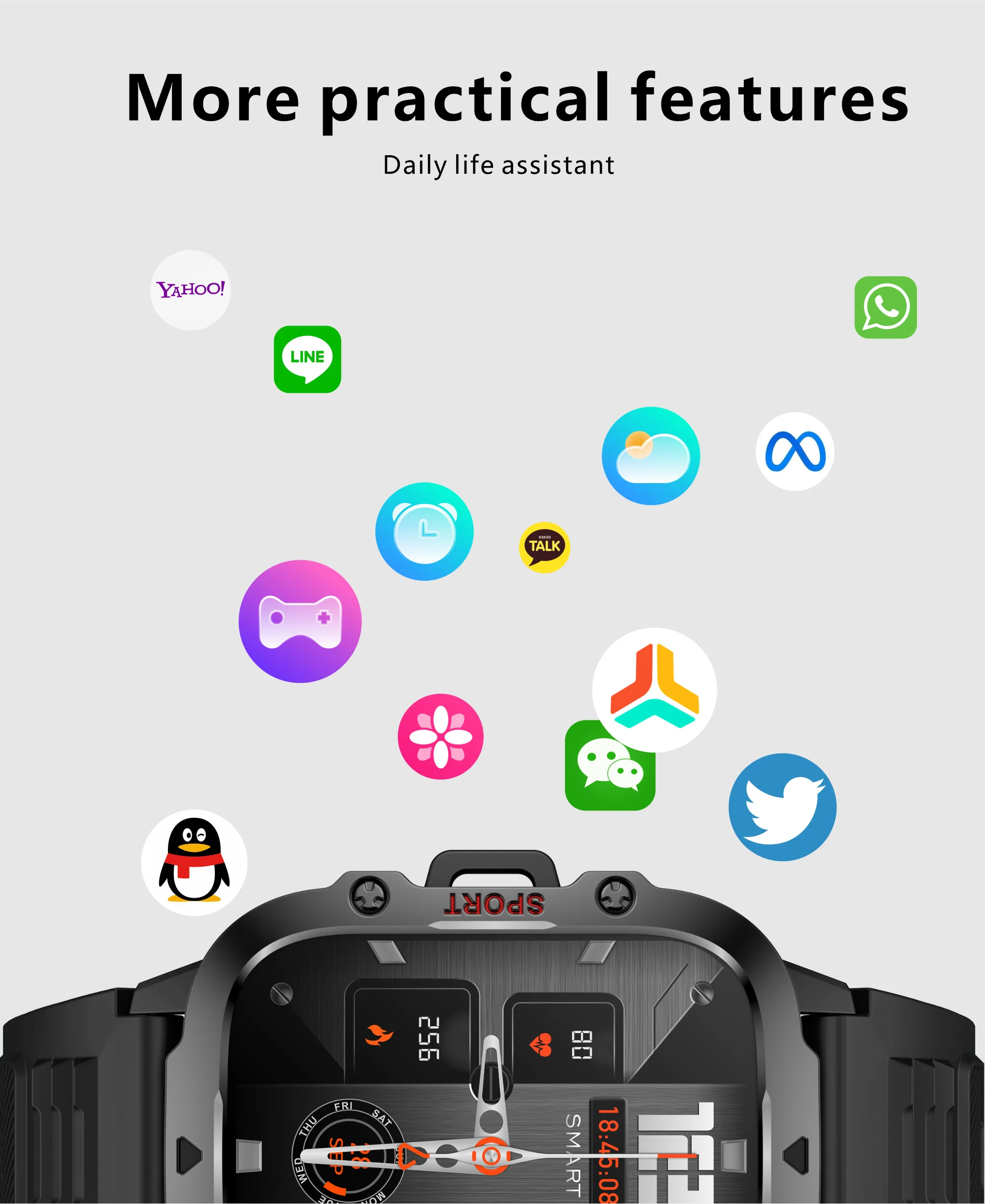 Đồng hồ thông minh nam 2025 màn hình HD, gọi BT, GPS