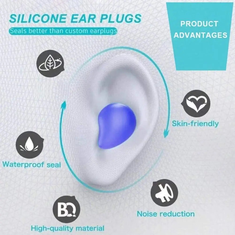 Bịt Tai Silicon Chống Ồn Đa Năng, Tái Sử Dụng - Daisan Mart