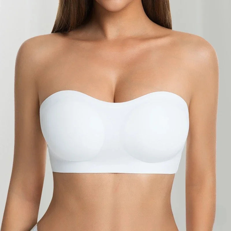 Women's Wireless Push-Up Bra Enhances Smooth Back Beauty