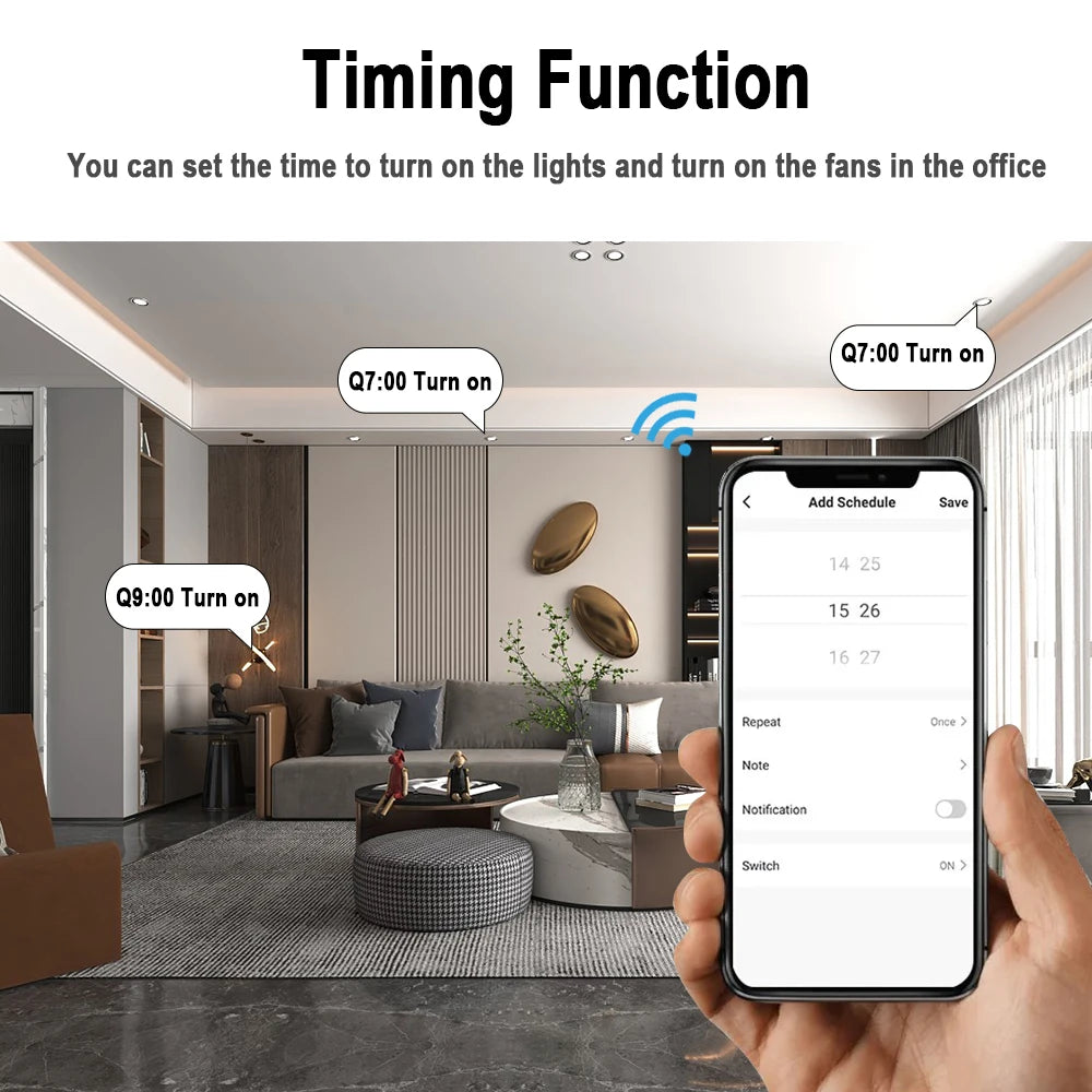 Tuya WiFi Smart Switch Remote Control 220V