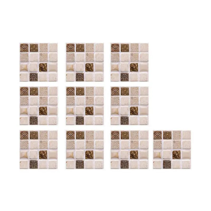 Crystal Tile Sticker 3D Wall Sticker Self-adhesive Supplies DIY Waterproof Items Classic Home Decor Small Practical Paster