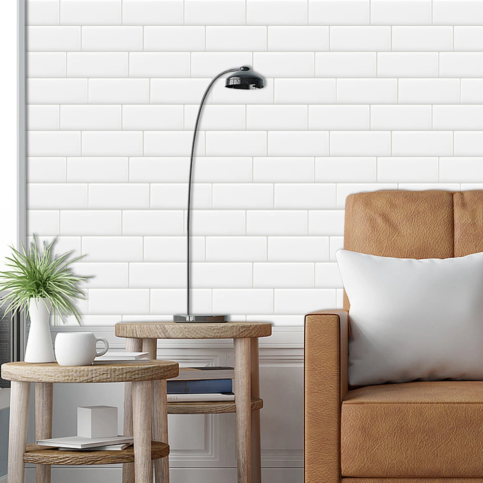 Bộ 10 Miếng Dán Gạch 3D Chống Nước Trang Trí Nhà - Daisan Mart