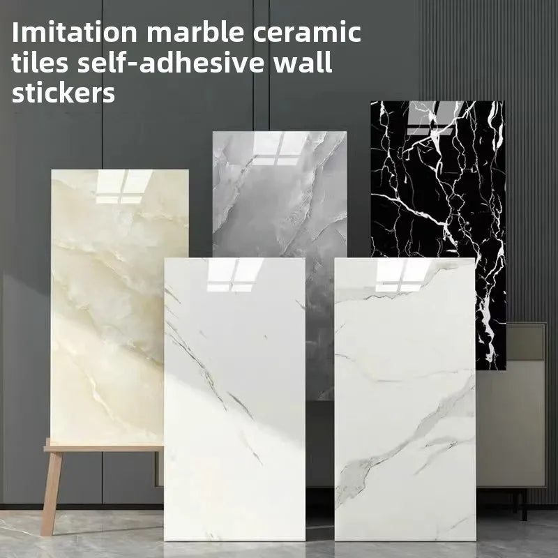 10/30PCS 30cmx60cm Bathroom Tile Waterproof Sticker Thick Self-adhesive Floor Sticker Marble PVC Indoor Wall Sticker