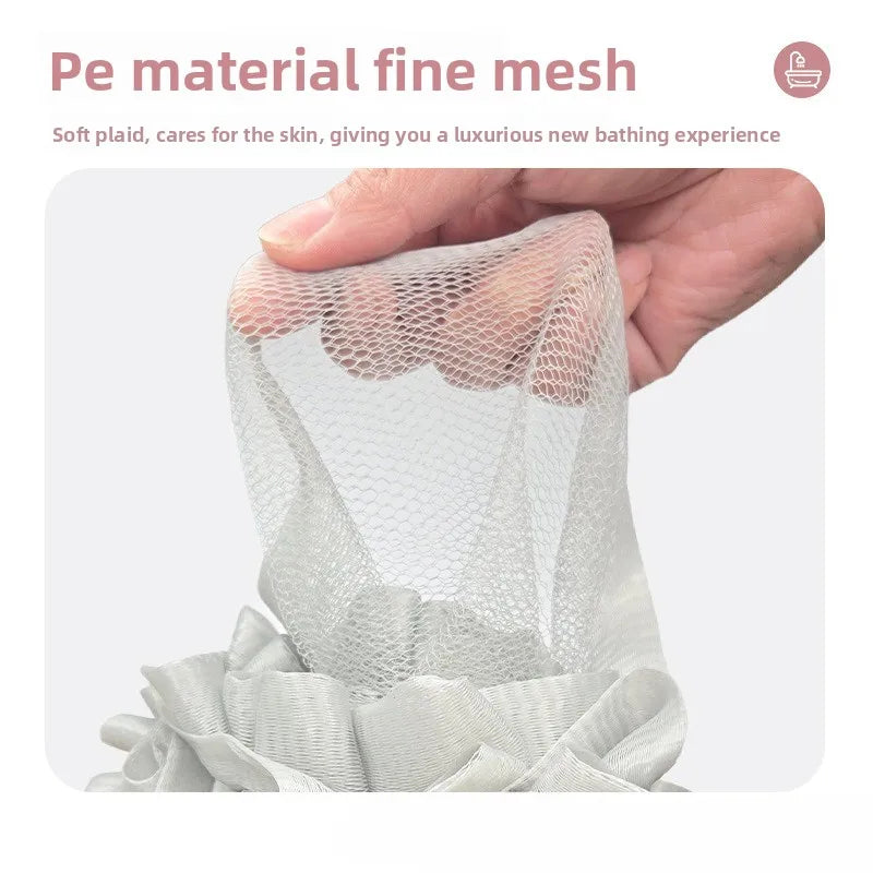 2 in 1 Bath Sponge with Soft Exfoliating Pouch