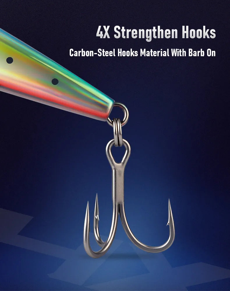 Kingdom Sinking Pencil Lure 140mm 54g Long Casting Saltwater Artificial Stickbait Hard Wobblers Seabass Trolling Jerkbait