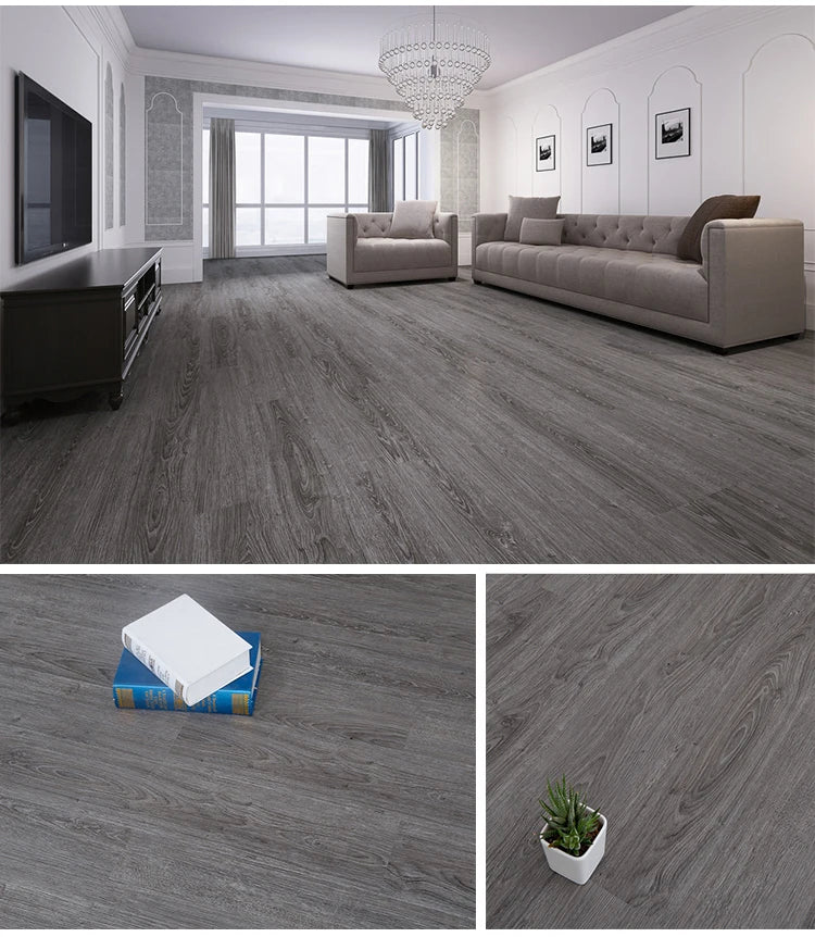 91x15cm 3D Self-adhesive floor sticker Thicken Wood Grain Floor Wallpaper 3d Wall Sticker Waterproof room wear-resistant sticker