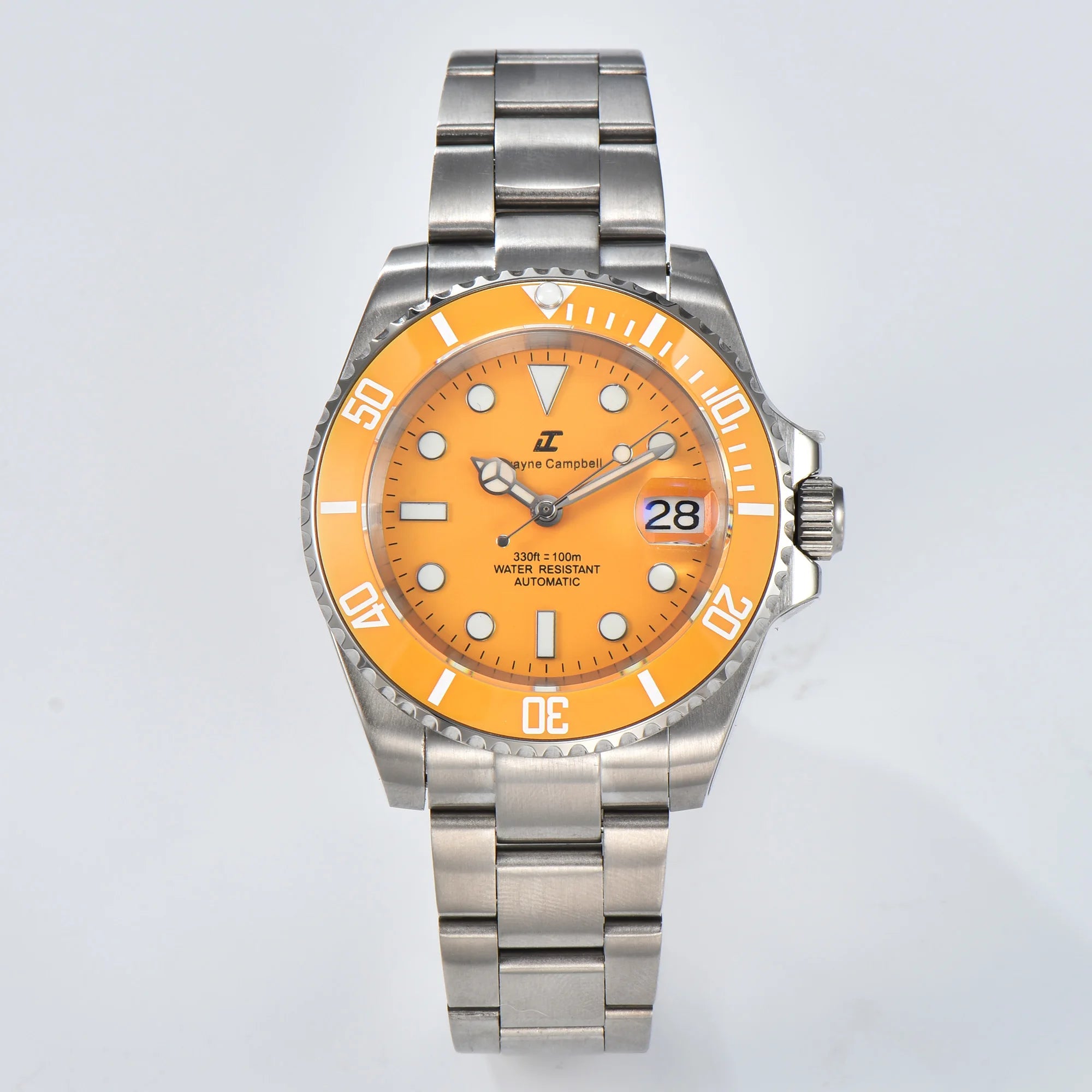 Đồng hồ cơ 40.5mm NH35, kính sapphire chống nước