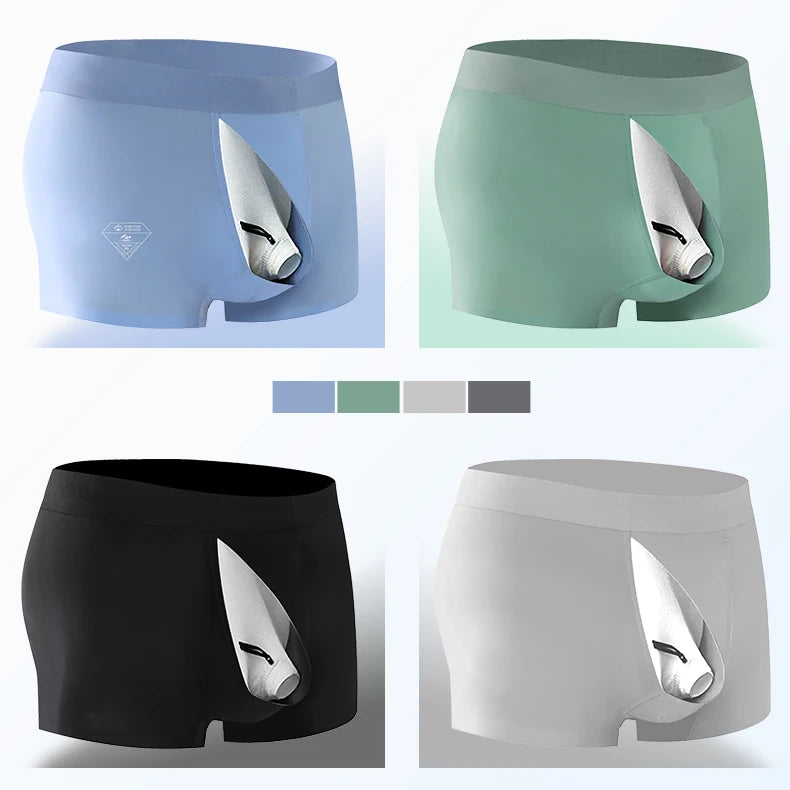 Quần Lót Nam Lụa Lạnh Thoáng Mát Dịu Da Nhạy Cảm