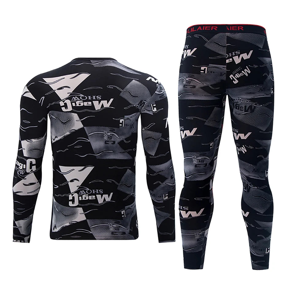 Bộ Đồ Lót Nam Thu Đông Nỉ Nhung In Thời Trang Ấm