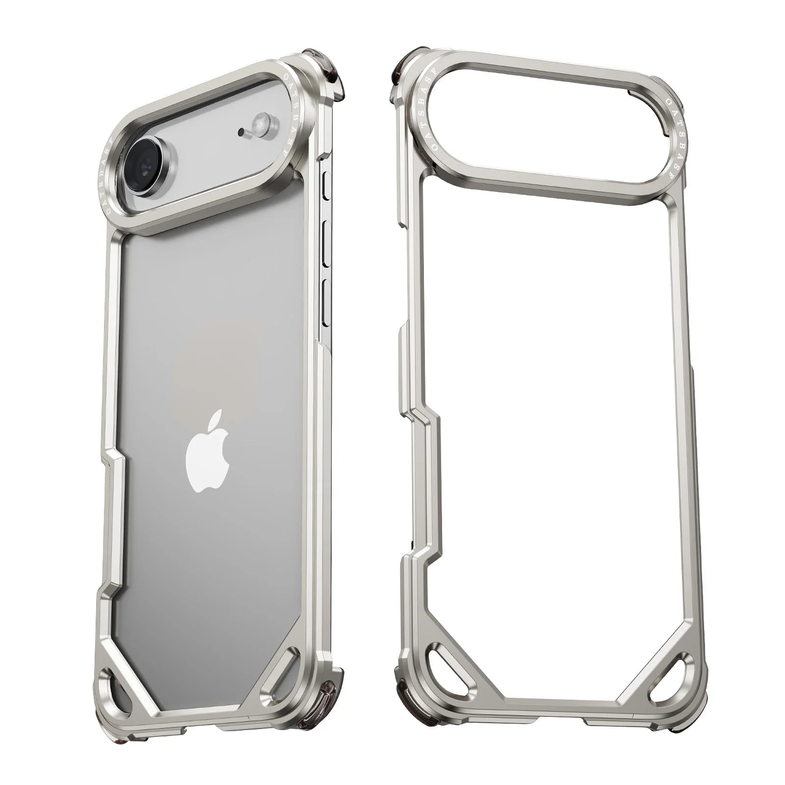 Oatsbasf Metal Phone Case for iPhone 17 Pro/Pro Max/17 Air Case Minimalist Wireless Charging Ultra-thin Bumper Protecitve Case - Daisan Mart