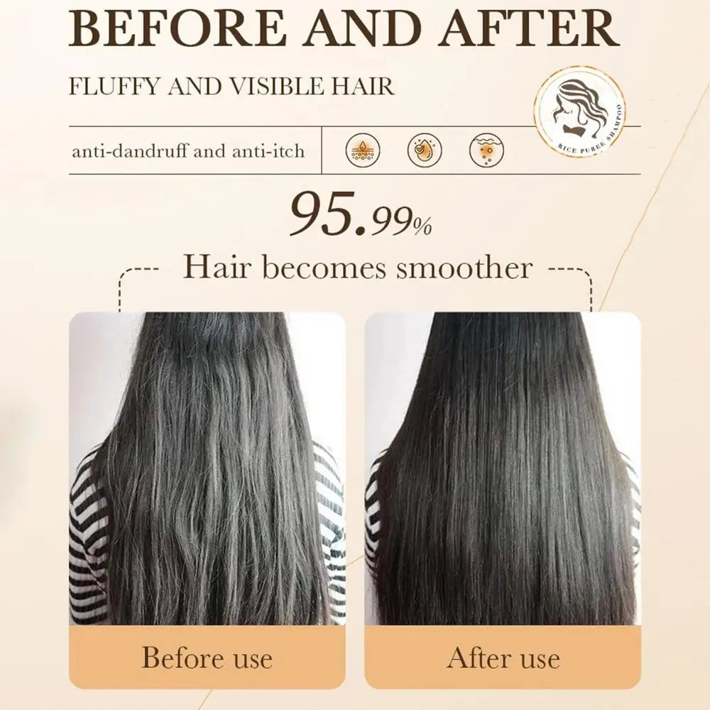 Dầu Gội Dưỡng Tóc Gạo - Dưỡng Ẩm & Phục Hồi Tóc Yếu