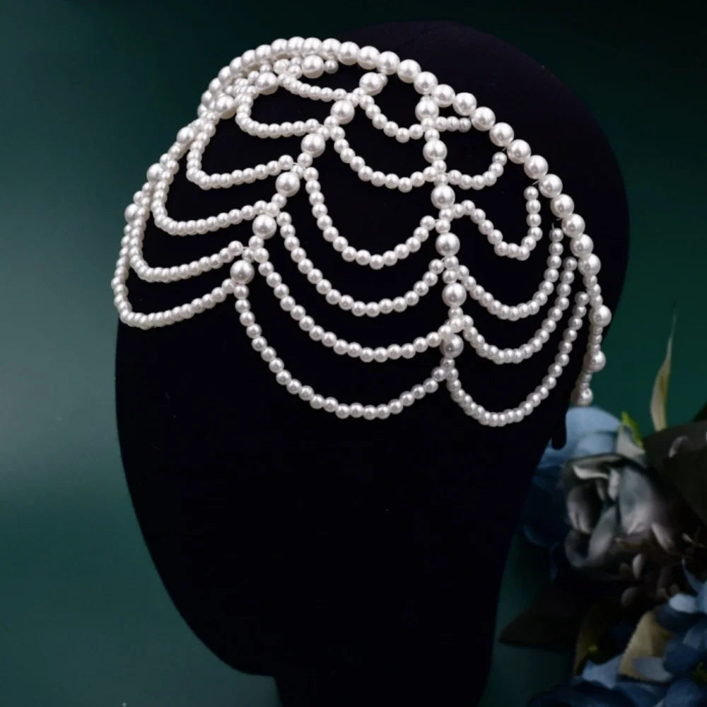 Elegant Pearl Crown - Women's Hair Accessories