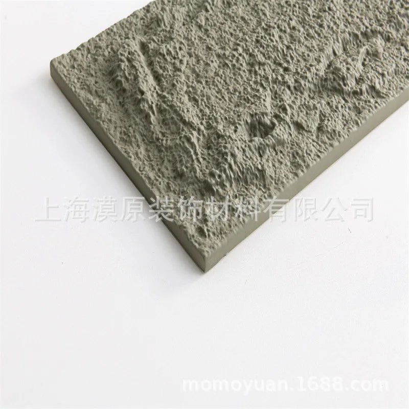 Tấm ốp tường đá 3D PU chống trượt ngoài trời 25x45