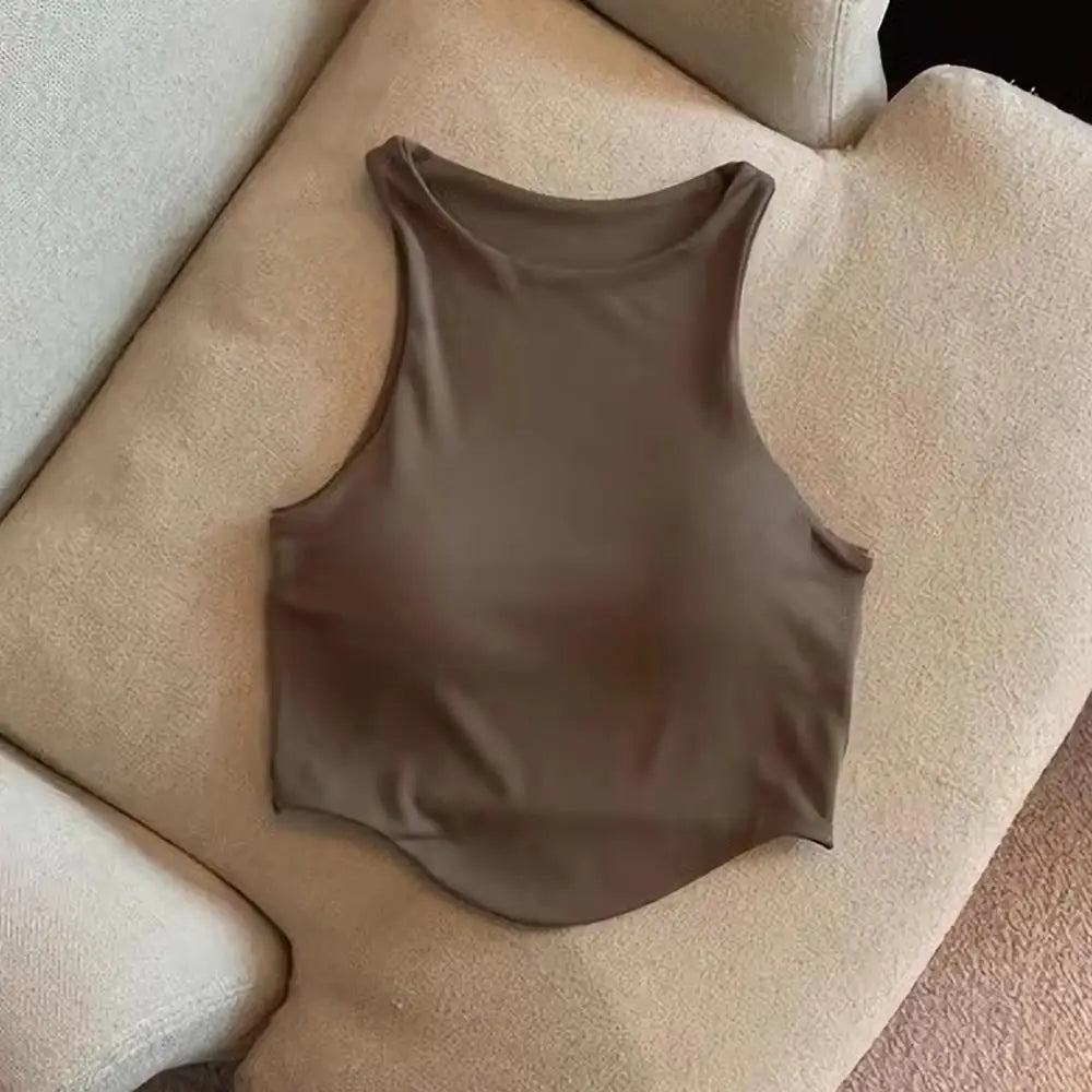 Áo tập yoga nữ dáng rộng, croptop bra liền tiện lợi - Daisan Mart