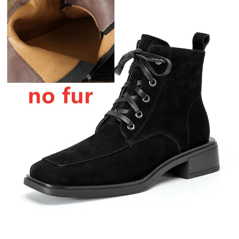 2025 Classic Genuine Leather Women's Anti-Slip Boots