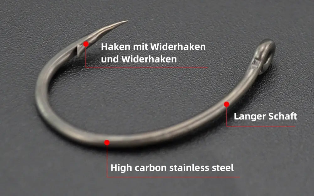 Lưỡi Câu Cá Hirisi 50 Móc Thép Carbon PTFE Chống Gỉ