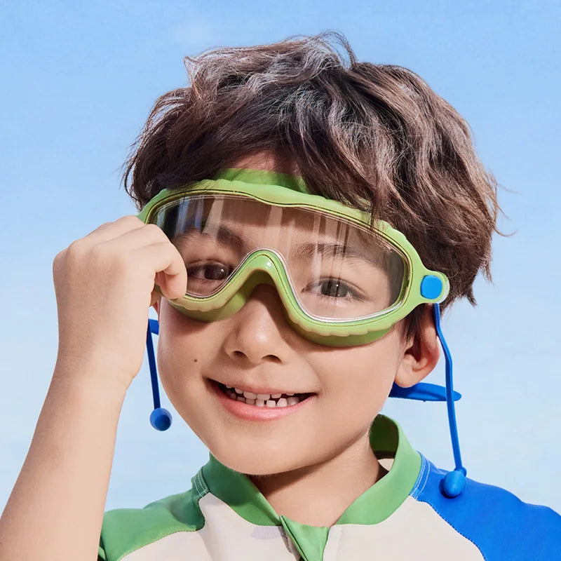 Kính bơi trẻ em chống mờ, chống tia UV kèm nút tai