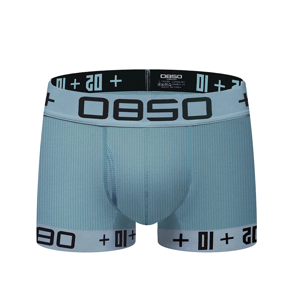 Men's Boxer Underwear Soft Cotton Sexy 3D Long