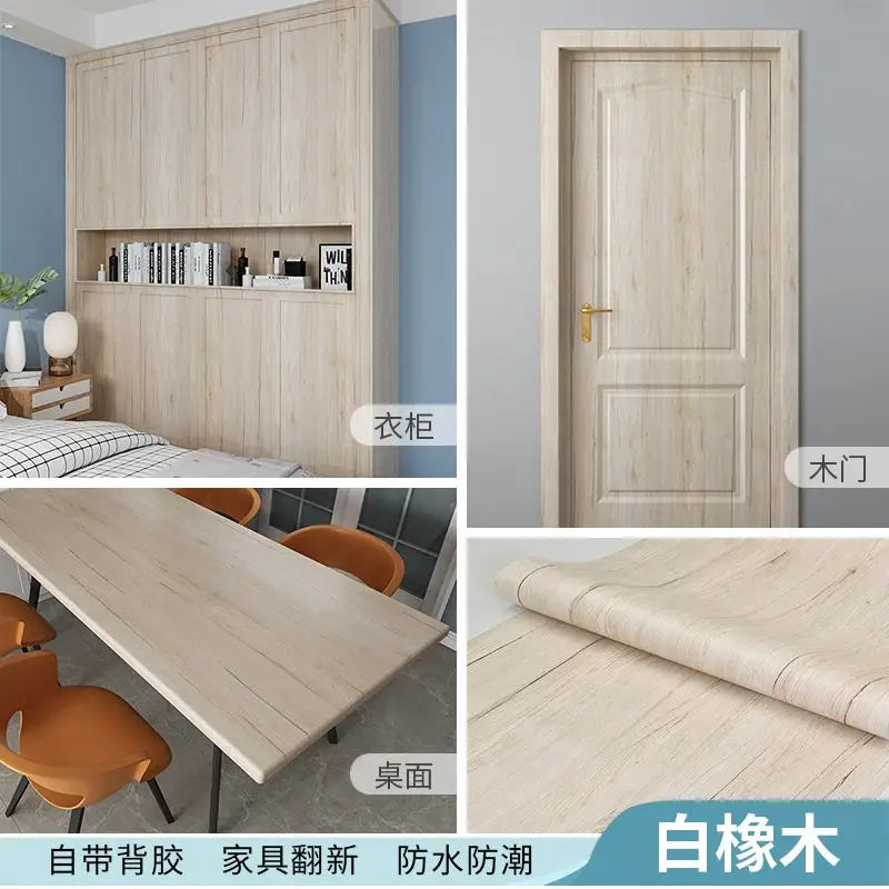10m Waterproof Wood Wallpaper Interior Renovation