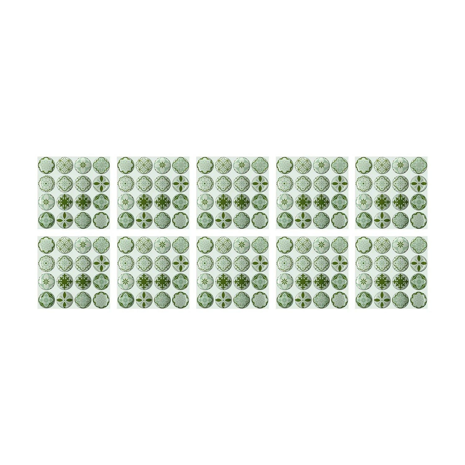 10 Waterproof Marble Mosaic Tile Stickers