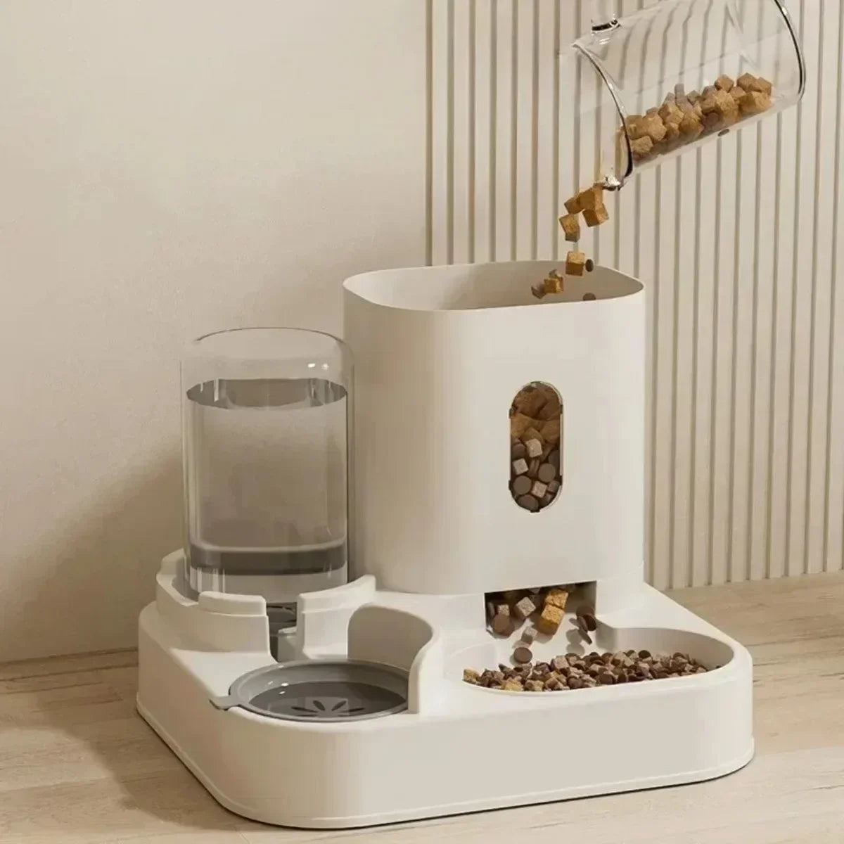 Automatic Feeder Dog Cat Food Bowl With Water Fountain Large Capacity Pet Food Storage Dispenser Container Puppy Pet Accessories - Daisan Mart
