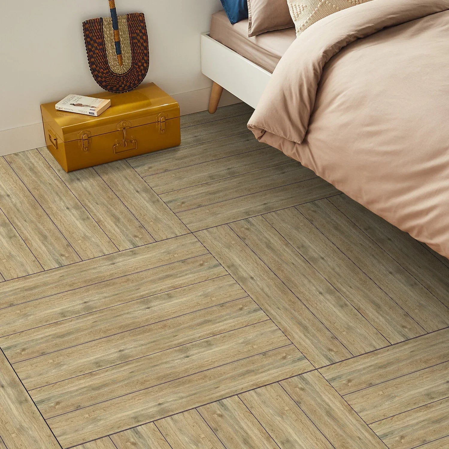 1/5/10/15 Pcs Peel And Stick Floor Tiles, Self-Adhesive Wall Tilse, Waterproof Wall Stickers, Flooring, 6 Inch X 36 Inch
