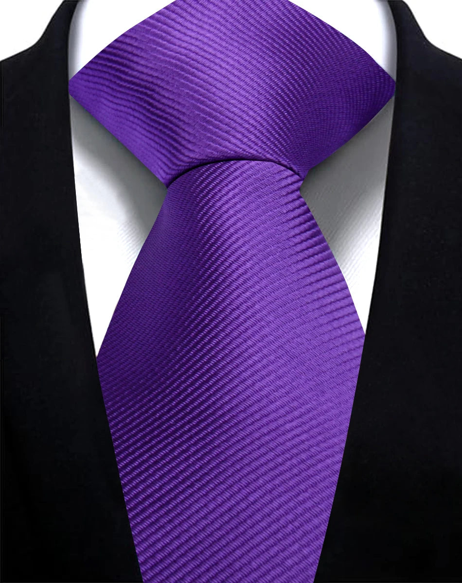 7.5公分藍灰色格子男士領帶，適合優雅派對