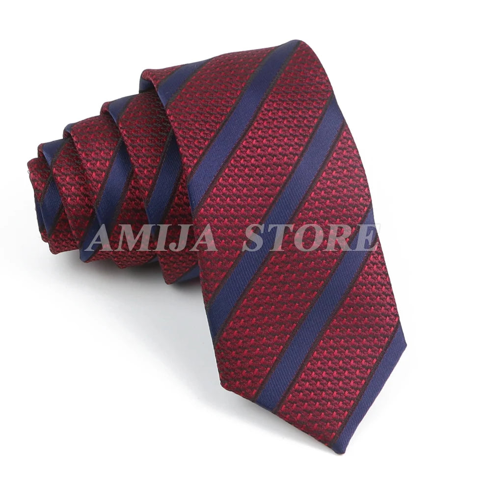 Cà vạt nam cao cấp chấm bi xám 6.5cm thời trang