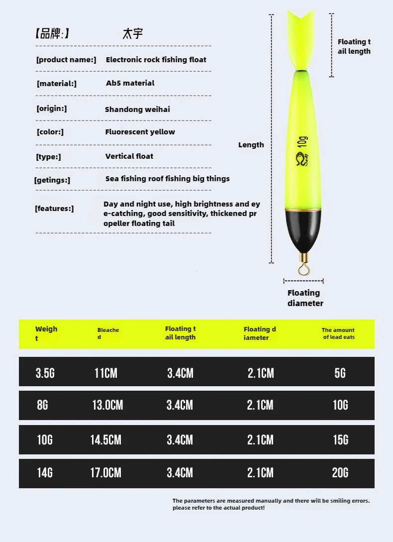 Phao Câu Đêm Ngày Phát Sáng Dài Nhạy Rocket