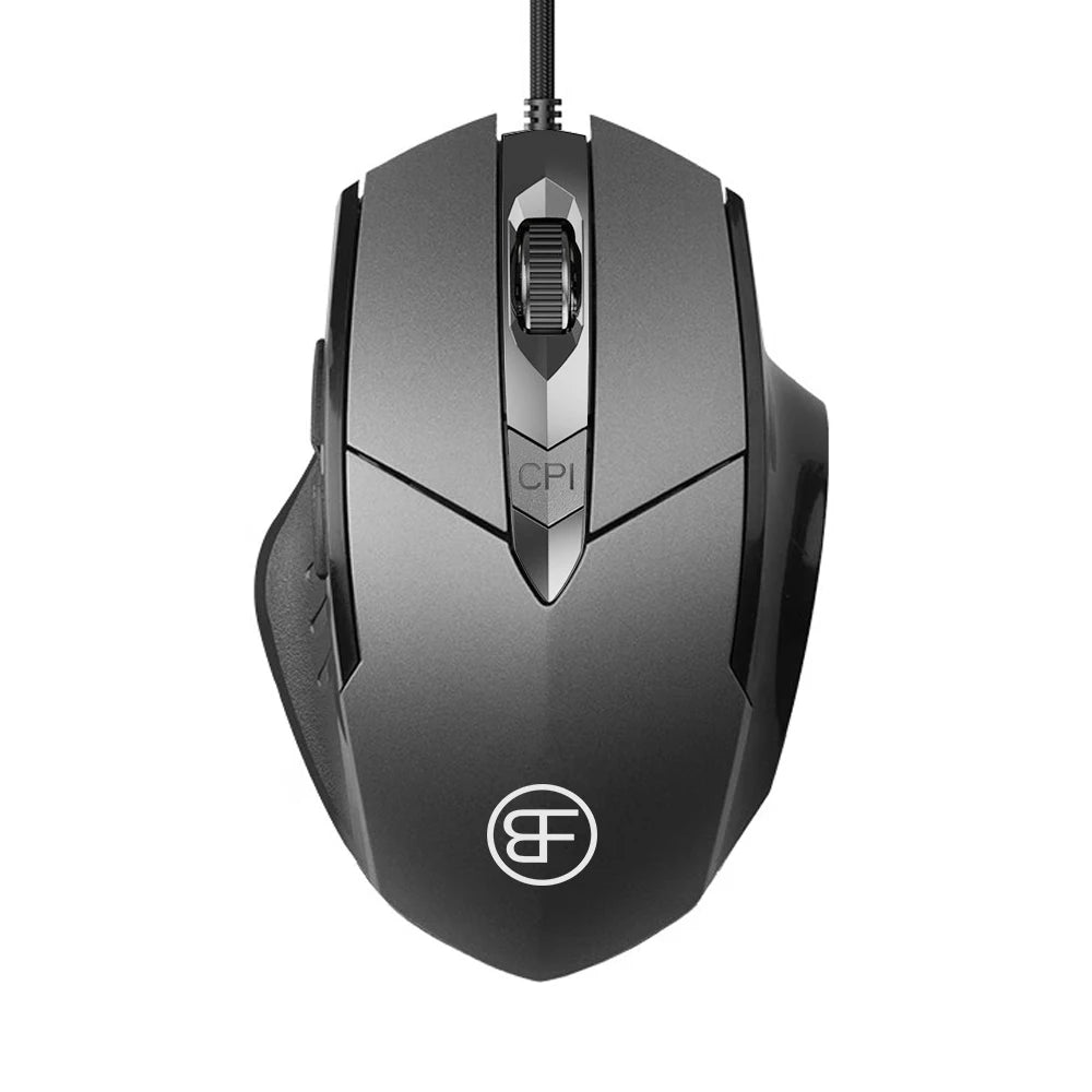 USB Wired Mouse, 7200 DPI Corded Computer Mouse with 6-Button Cord Ergonomic Mice, Officeand game Mouse for Laptop PC Desktop