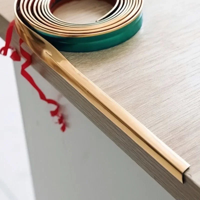 2M Self-Adhesive Wall Corner Molding Trim Tape table edge protector PVC anti-collision strip Waterproof Tile Beauty Seam Sticker