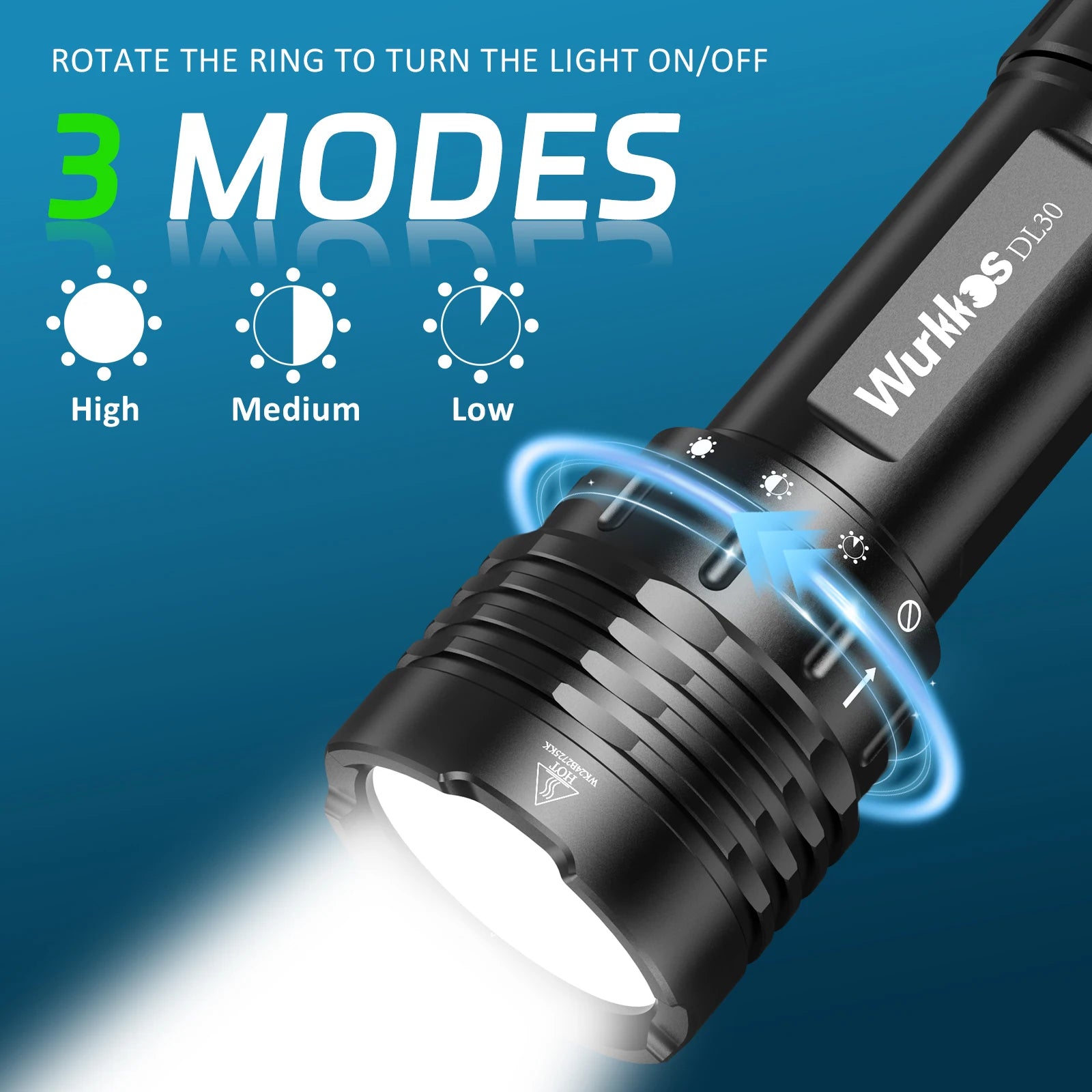 Đèn Lặn Wurkkos DL30 3600 Lumens Sáng Chống Nước IPX8 - Daisan Mart