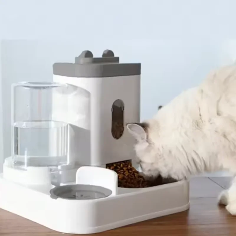 Automatic 2-in-1 Feeder Dog Food Bowl and Water Feeding Device Pet Large Food Dispenser Puppy Pet Kitten Bowl Accessories - Daisan Mart