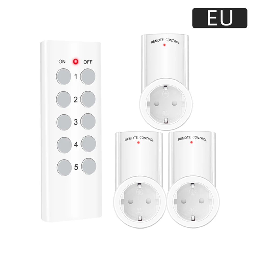 Ổ Cắm Thông Minh RF 433MHz Điều Khiển Từ Xa Đa Năng