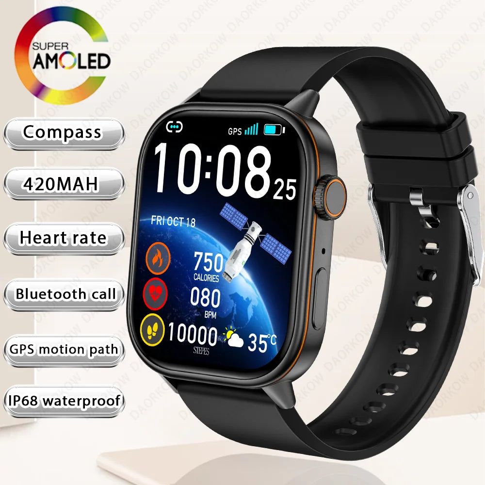 Multi-function AMOLED IP67 Smart Watch for Men and Women