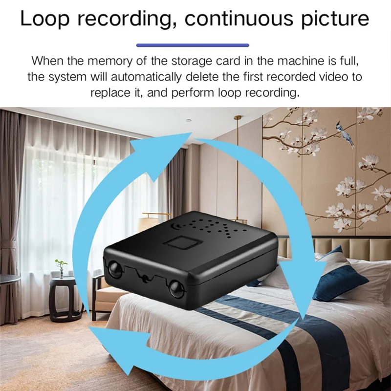 Mini WiFi Camera 4K XFDZ Night Vision, Alarm