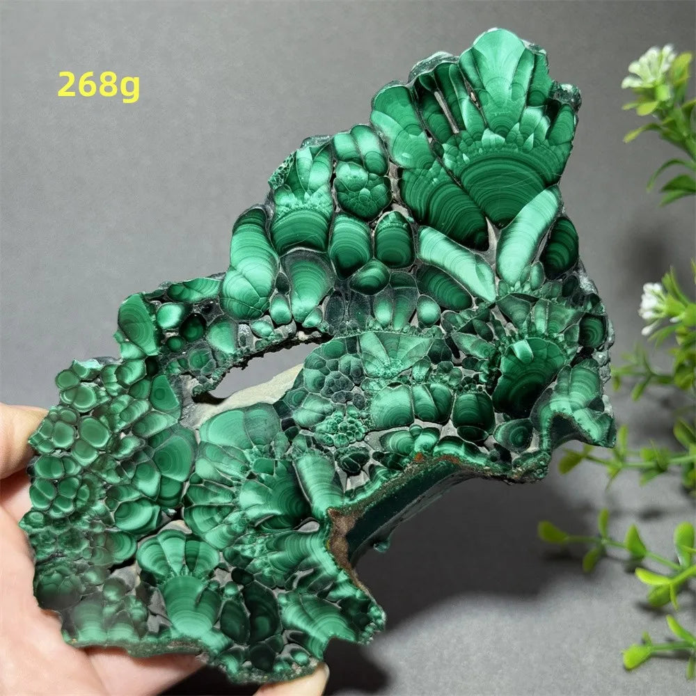 Thiên Nhiên Đá Malachite Sống Thiền Trang Trí 50cm - Daisan Mart