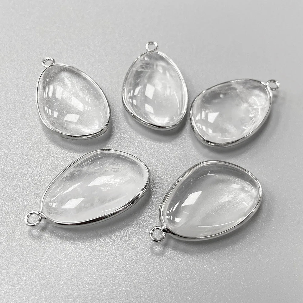 20x30mm Lapis Quartz Natural Stone Pendant DIY