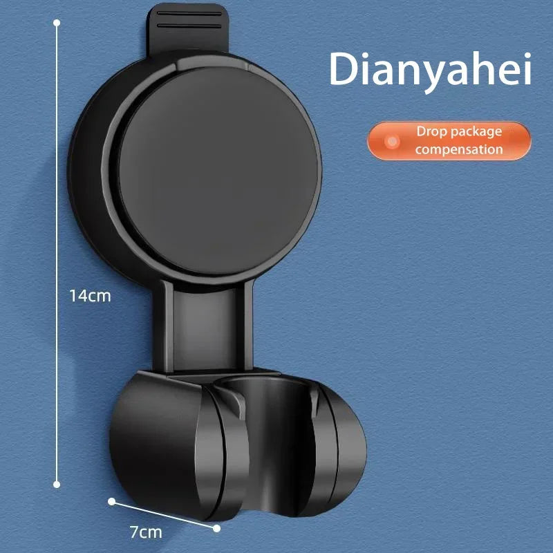 Bath Shower Holder Support Mural Douche Suction Cup Adjustable Handheld Wall Mounted Large Shower Head Supports Relocatable - Daisan Mart