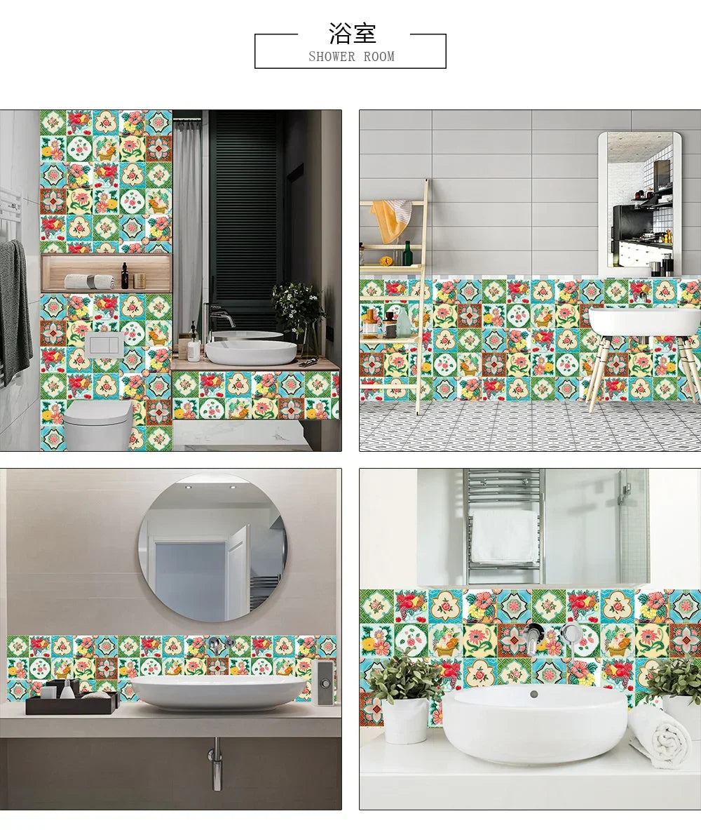 Bộ 10 Miếng Dán Tường Đá Marble Đen Trắng Xám Sang Trọng - Daisan Mart