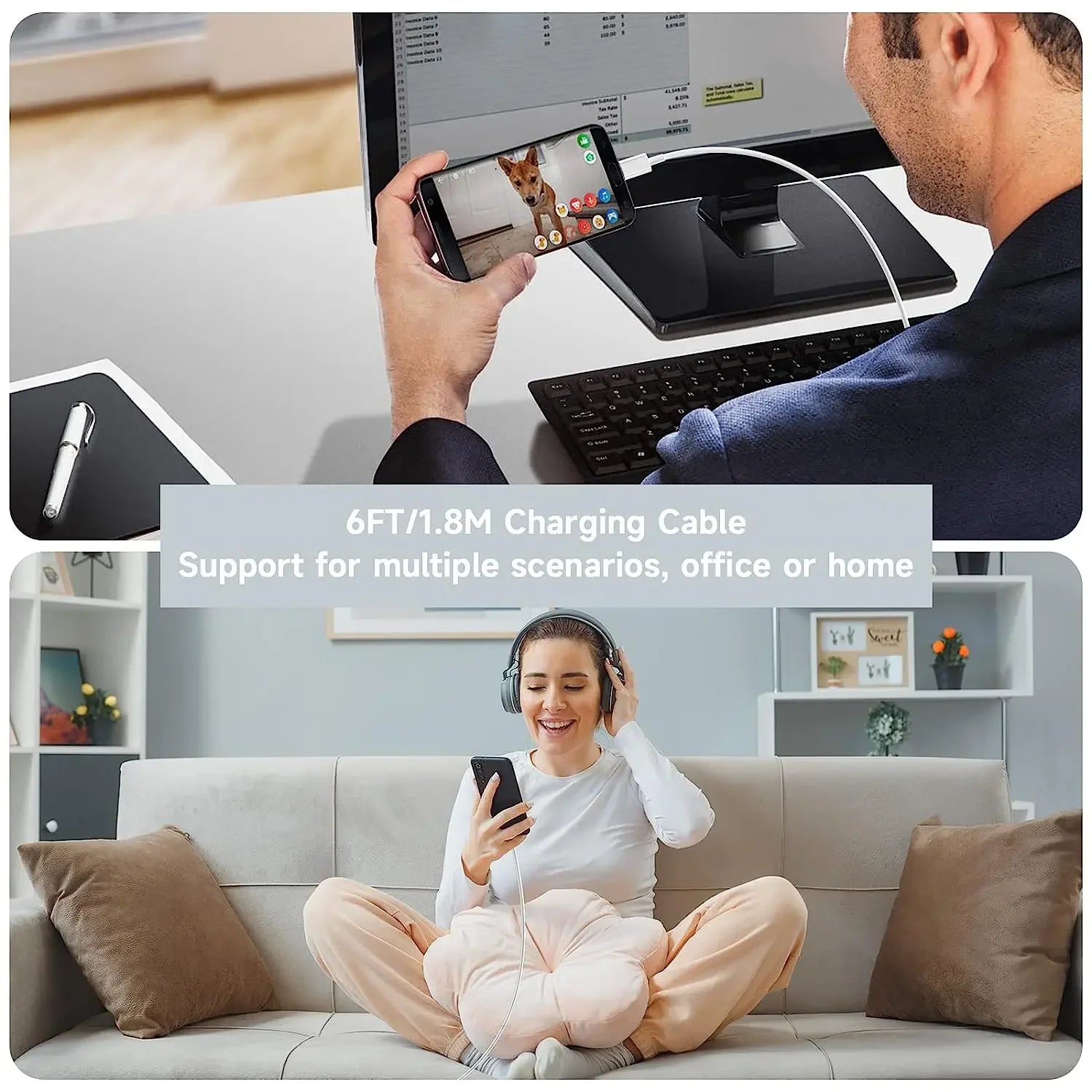 Bộ 3 Cáp Sạc Nhanh 100W USB Type C Siêu Bền - Daisan Mart