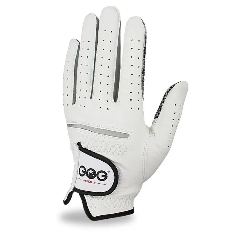Men's Sheepskin Golf Gloves Anti-Slip Breathable
