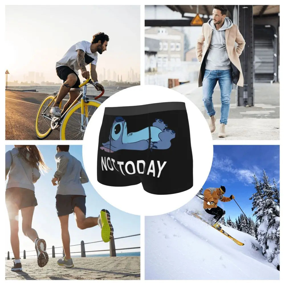 Quần Sịp Nam Lilo Stitch Thoải Mái Phong Cách Anime