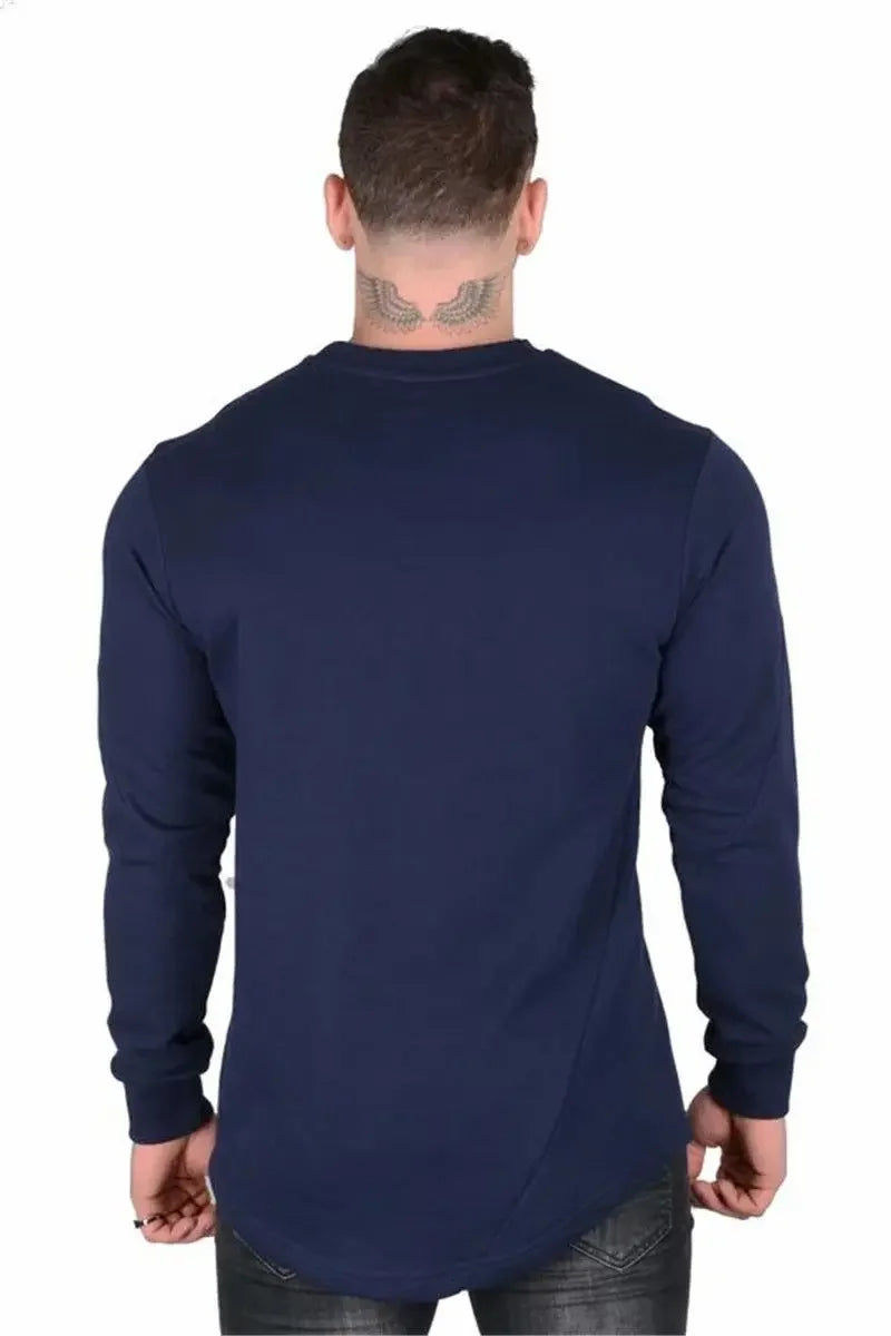 Men's Slim Fit Long Sleeve Gym T-Shirt Fashion 2025