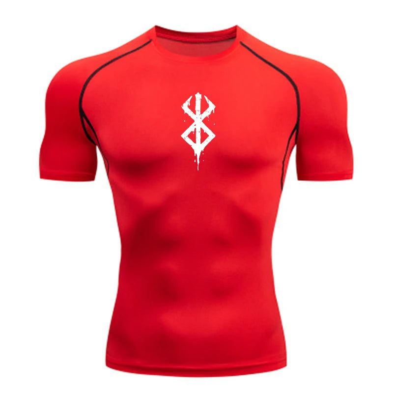 Men's Quick Dry Bodycon Sports Shirt for Summer Gym