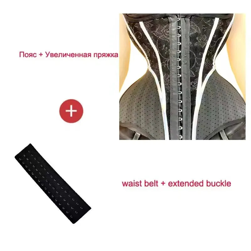 Áo Nịt Bụng Cao Cấp 5XS-4XS 25 Xương Thép Fajas Latex - Daisan Mart