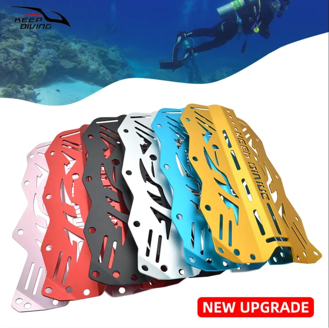 Aluminum Alloy Technic Diving Backplate Wing BCD Ultralight backplane For Scuba Diving  Harness System Hardware Backmount