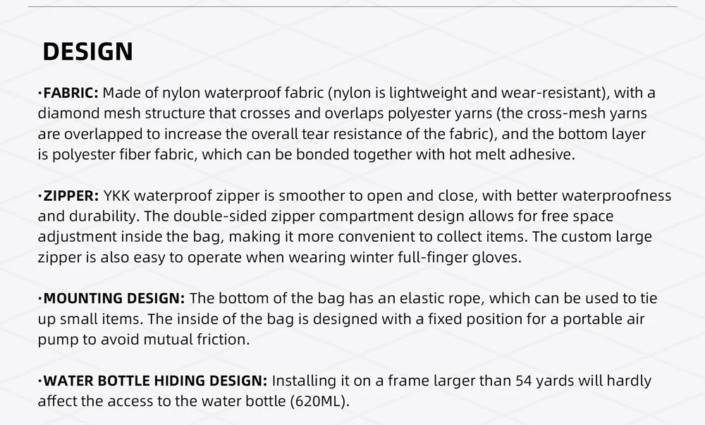 Rhinowalk 17+ Inch Waterproof Bicycle Frame Bag