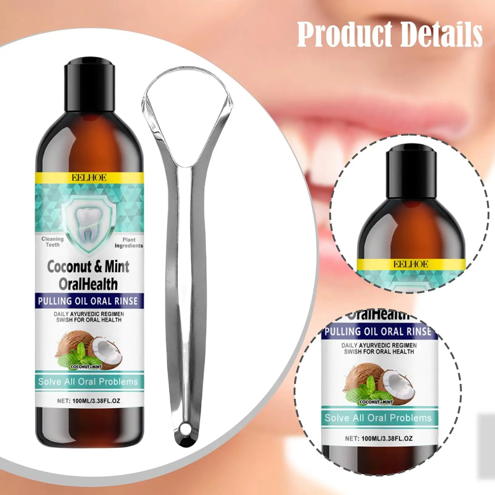 Nước Súc Miệng Dầu Dừa Tươi Sáng Răng Dễ Dùng - Daisan Mart