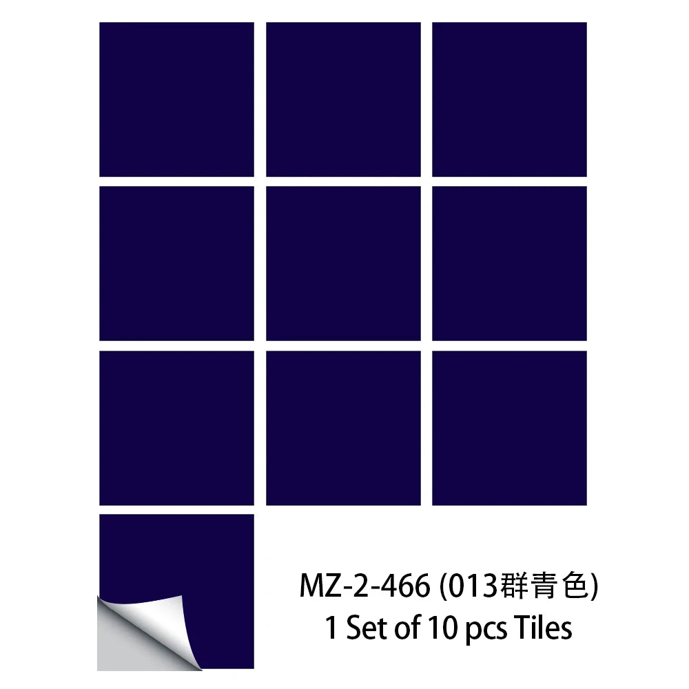 10 pieces of waterproof turquoise wall tiles